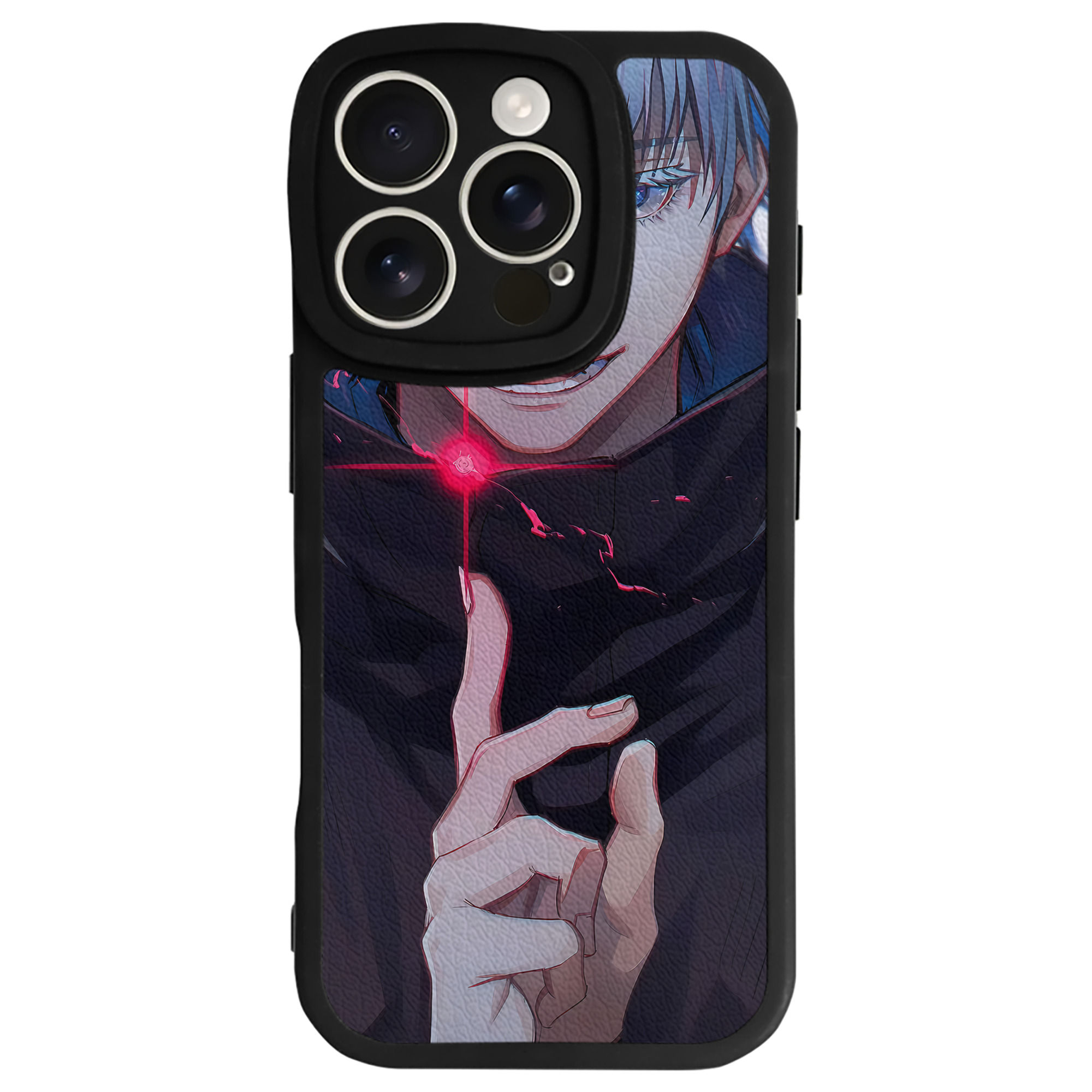 （画像用） 呪術廻戦 Jujutsu Kaisen 【iPhone 16シリーズ対応】シリコンスマホケース（レザー調） 材質：シリコン